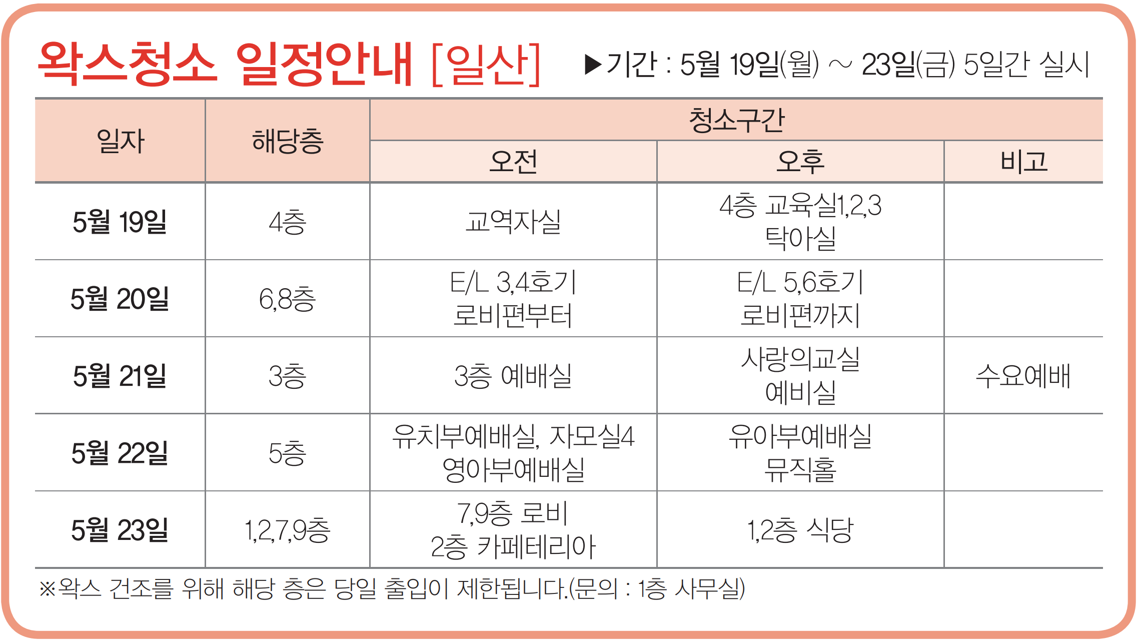 일산왁스청소