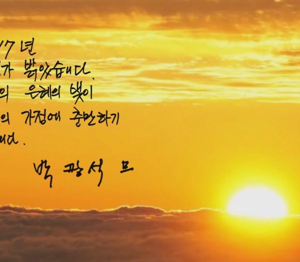 2017년 새해가 밝았습니다