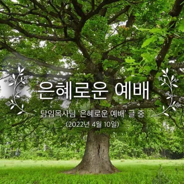 은혜로운 예배